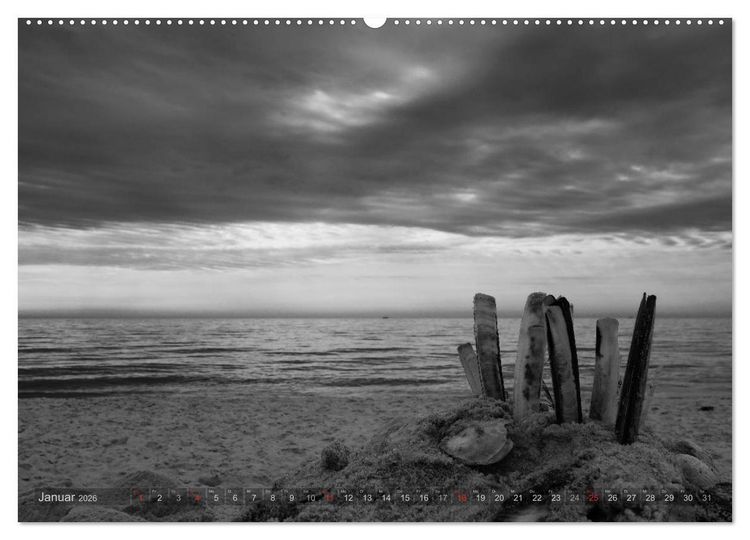 Produktbild: 54&deg;54'57"N 8&deg;19'51"E SYLT (Wandkalender 2026 DIN A2 quer), CALVENDO Monatskalender