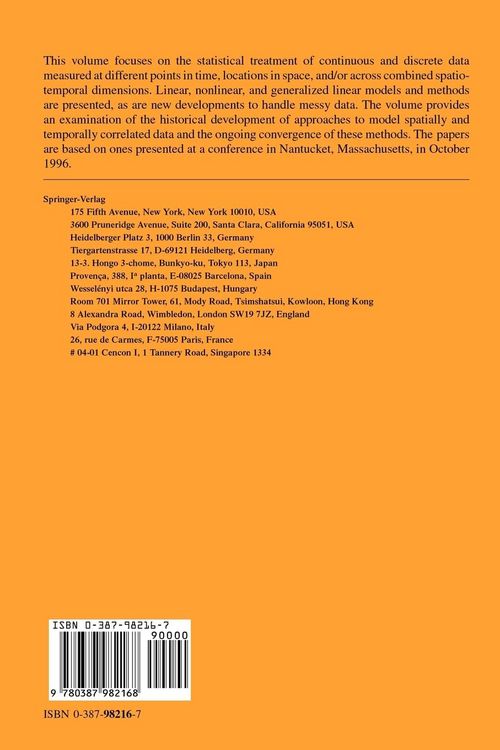 Produktbild: Modelling Longitudinal and Spatially Correlated Data