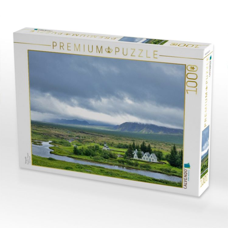 Produktbild: CALVENDO Puzzle Thingvellir | 1000 Teile Lege-Gr&ouml;&szlig;e 64x48cm Foto-Puzzle f&uuml;r gl&uuml;ckliche Stunden