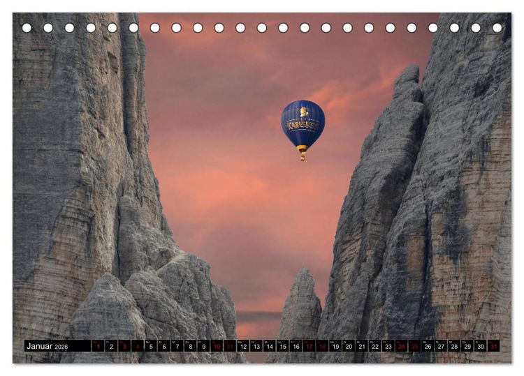 Produktbild: Weltkulturerbe Dolomiten S&uuml;d Tirol (Tischkalender 2026 DIN A5 quer), CALVENDO Monatskalender