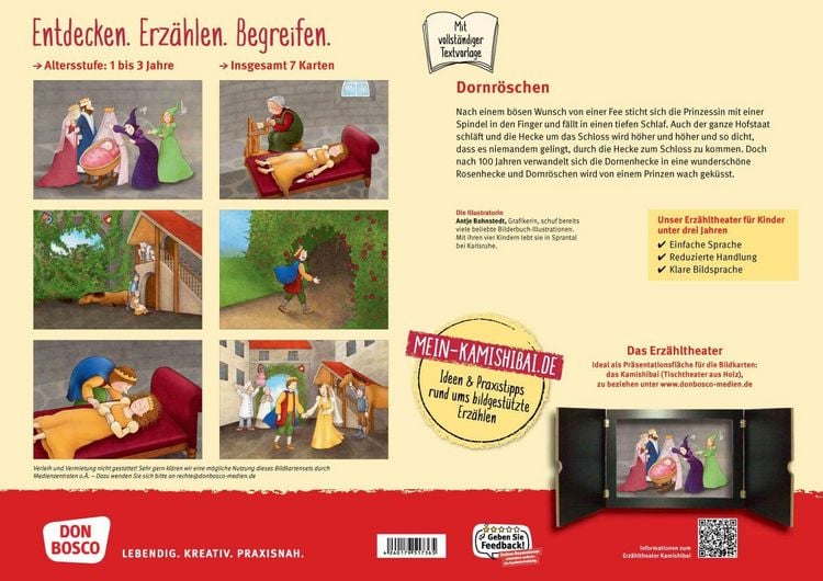 Produktbild: Dornr&ouml;schen. Kamishibai Bildkartenset