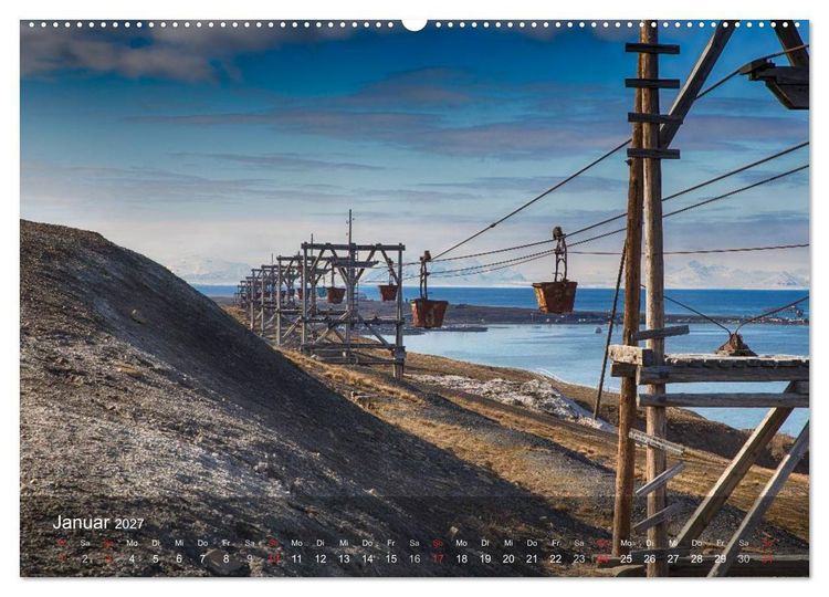 Produktbild: Spitzbergen - Impressionen aus der Arktis (Wandkalender 2027 DIN A2 quer), CALVENDO Monatskalender