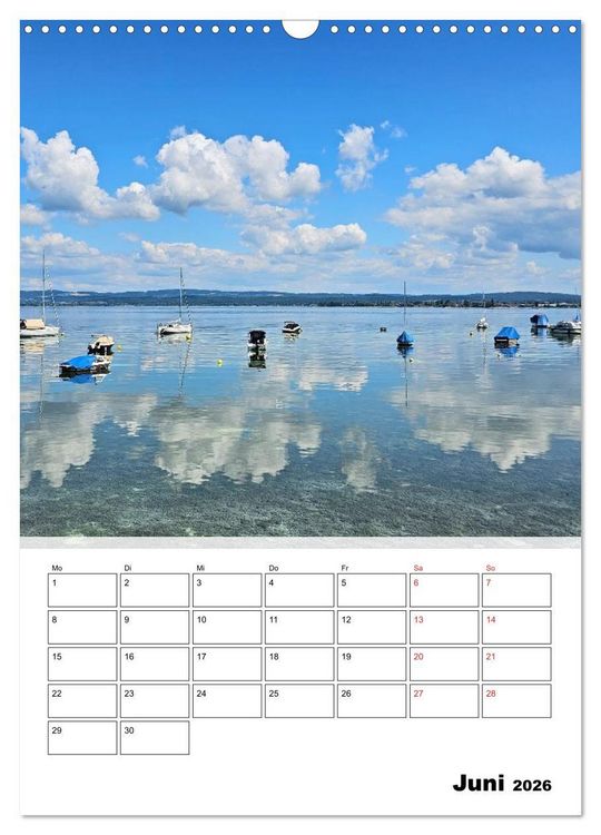 Produktbild: Bodenseeradweg - Auf dem Bodensee durch 3 L&auml;nder (Wandkalender 2026 DIN A3 hoch), CALVENDO Monatskalender
