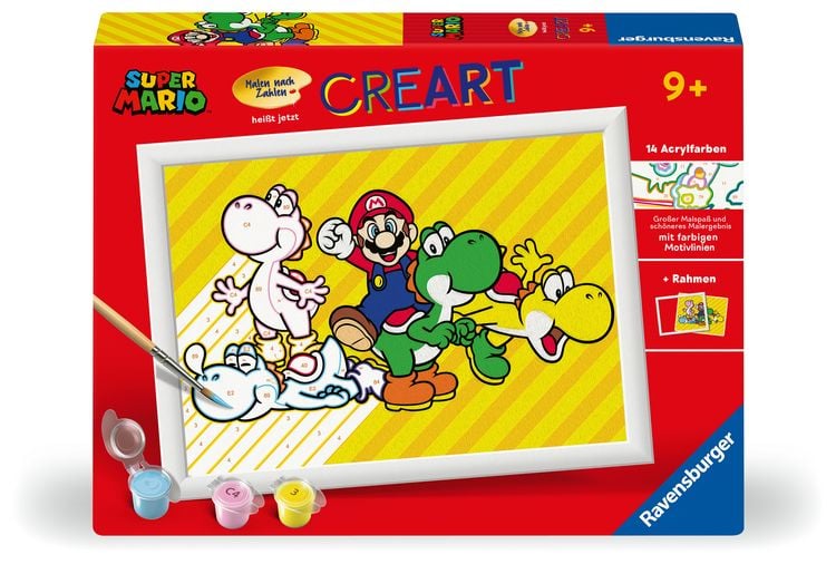 Produktbild: CreArt, Malen nach Zahlen Kinder Nintendo - Super Mario