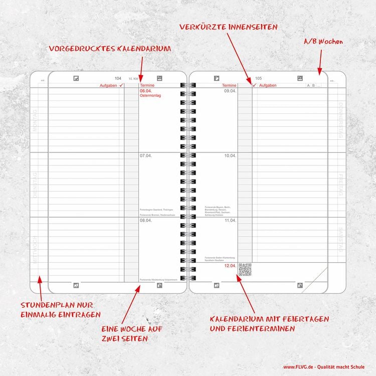 A5 FLVG-Kalender von Lehrenden für Lehrende 2025/2026