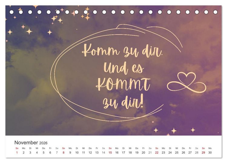 Produktbild: Lass Freude dein Kompass sein (Tischkalender 2026 DIN A5 quer), CALVENDO Monatskalender