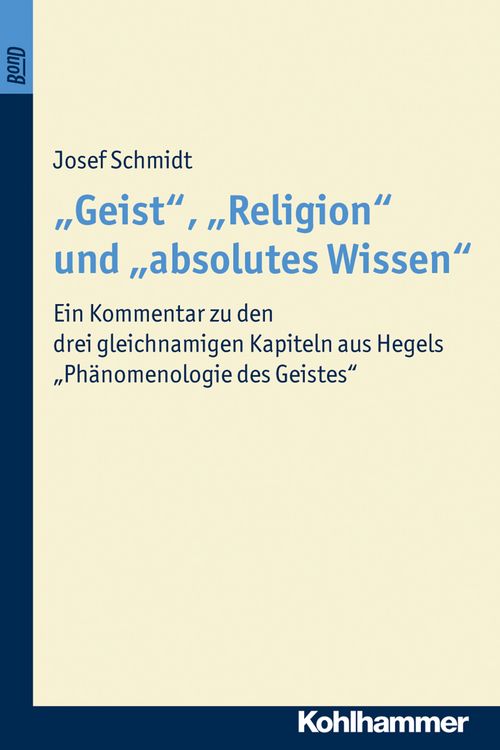 Produktbild: "Geist", "Religion" und "absolutes Wissen"