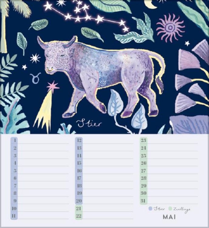 Produktbild: Geburtstagskalender Sternzeichen