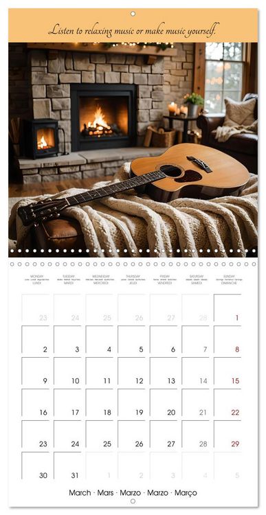 Produktbild: Your spa days at home - Creative AI ideas for home wellness (Wall Calendar 2026 12 &times; 12 Inch) CALVENDO 12 Month Wall Calendar