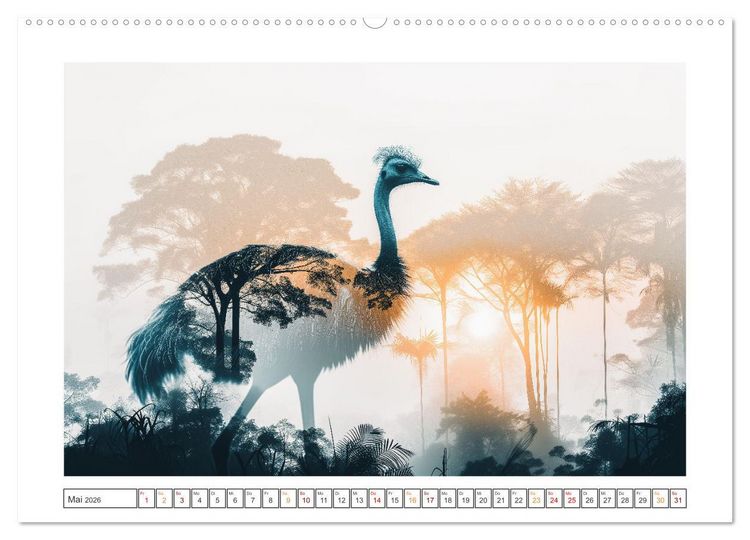 Produktbild: Traumhafte Silhouetten (hochwertiger Premium Wandkalender 2026 DIN A2 quer), Kunstdruck in Hochglanz