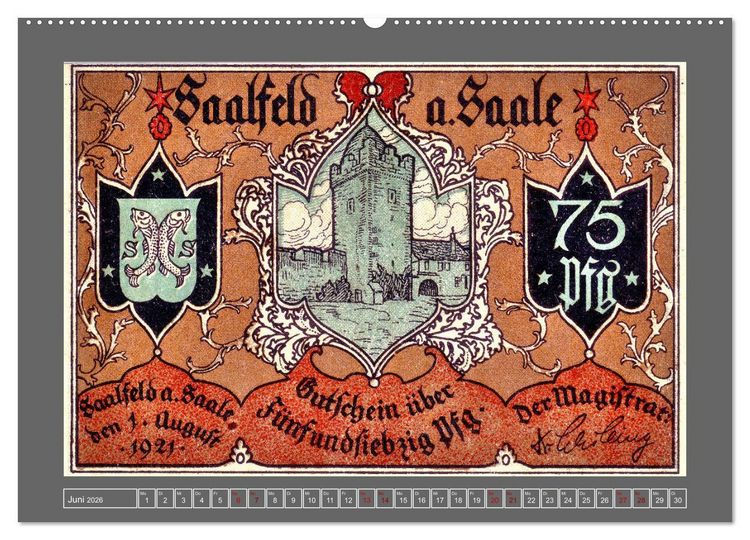 Produktbild: Gru&szlig; aus Saalfeld an der Saale (Wandkalender 2026 DIN A2 quer), CALVENDO Monatskalender