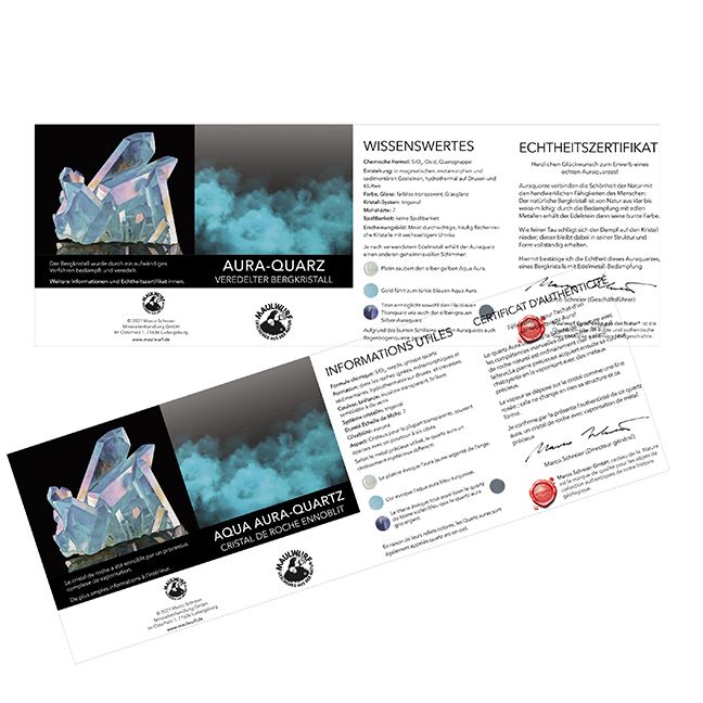 Produktbild: Spitze poliert Aqua Aura klein 20-40gr in Pouch