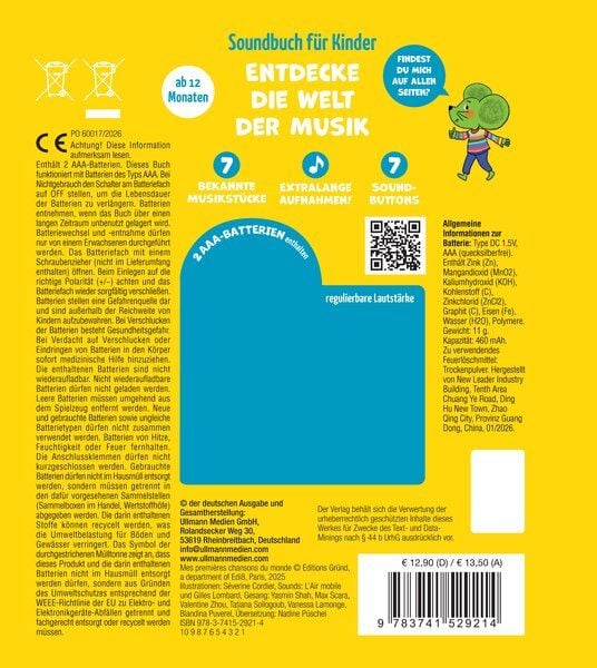 Produktbild: So klingen Lieder aus aller Welt