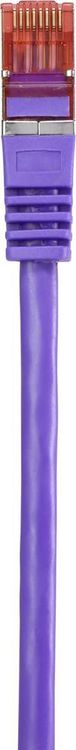 Produktbild: Renkforce RF-4724922 RJ45 Patchkabel CAT 6 S/FTP 3.00 m Violett mit Rastnasenschutz, vergoldete Steckkontakte, Flammwidrig 1 St.