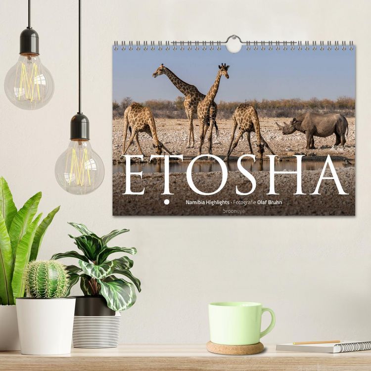 Produktbild: ETOSHA &ndash; Namibia Highlights (Wandkalender 2026 DIN A4 quer), CALVENDO Monatskalender