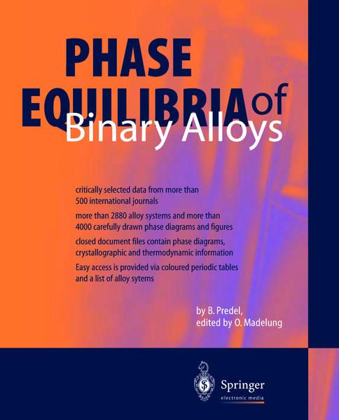 Produktbild: Phase Equilibria of Binary Alloys