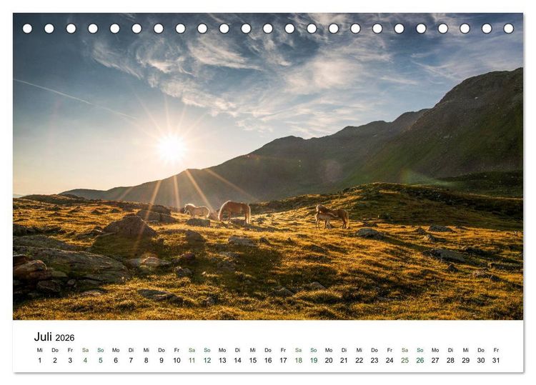 Produktbild: Ultental - Ein Jahr in Bildern (Tischkalender 2026 DIN A5 quer), CALVENDO Monatskalender