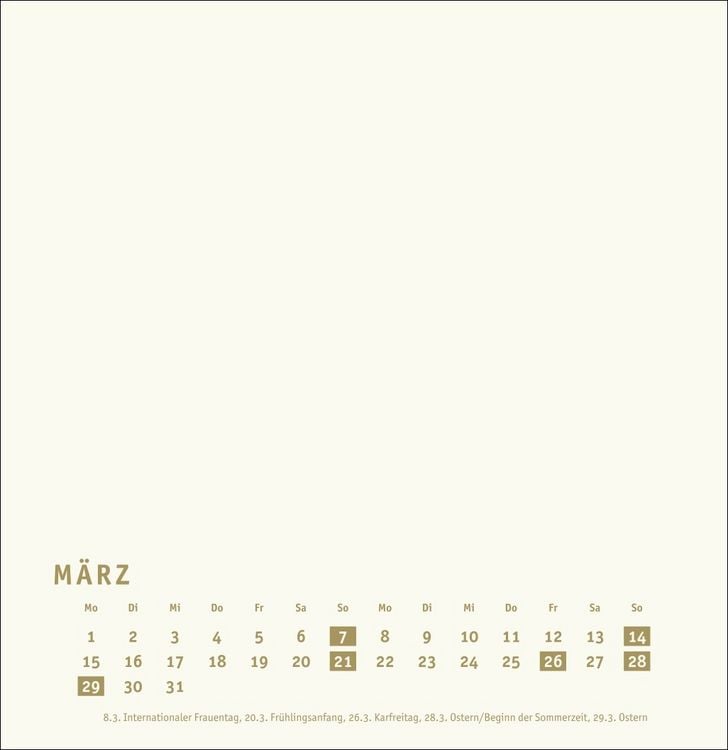 Produktbild: Premium-Bastelkalender gold gro&szlig; 2027