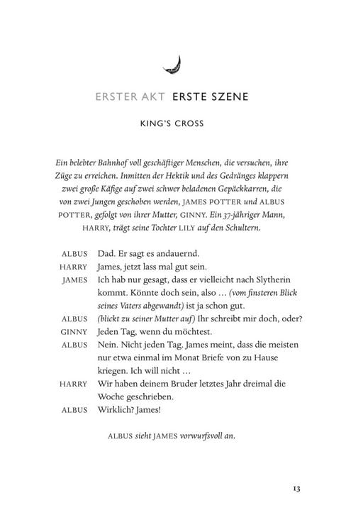 Produktbild: Harry Potter und das verwunschene Kind. Teil eins und zwei