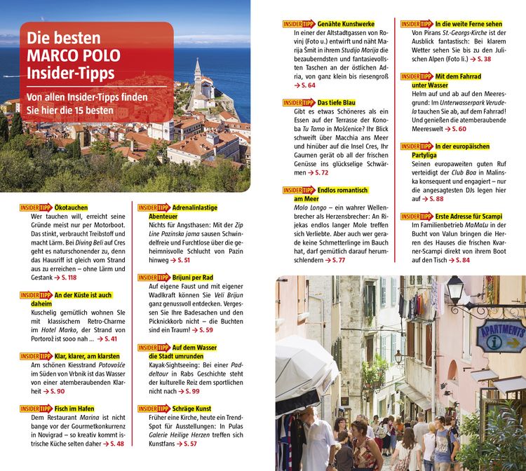 Produktbild: MARCO POLO Reisef&uuml;hrer Kroatische K&uuml;ste Istrien, Kvarner