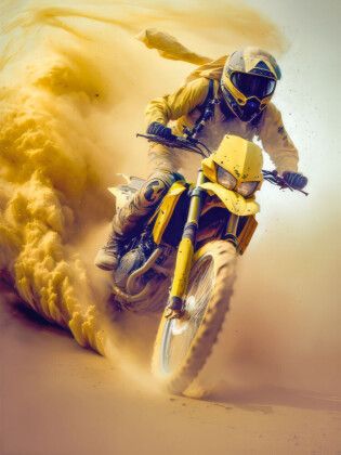 Produktbild: CALVENDO Puzzle Motorradrennen in der W&uuml;ste | 1000 Teile Lege-Gr&ouml;&szlig;e 64x48cm Foto-Puzzle f&uuml;r gl&uuml;ckliche Stunden