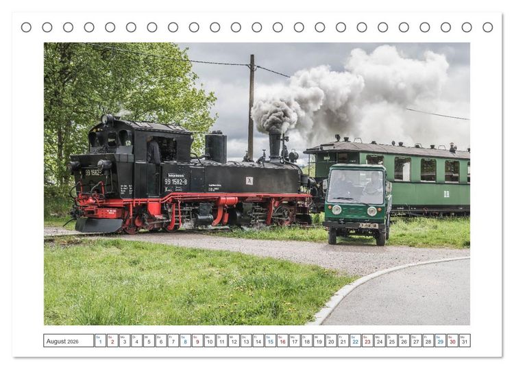 Produktbild: Volldampf voraus! (Tischkalender 2026 DIN A5 quer), CALVENDO Monatskalender