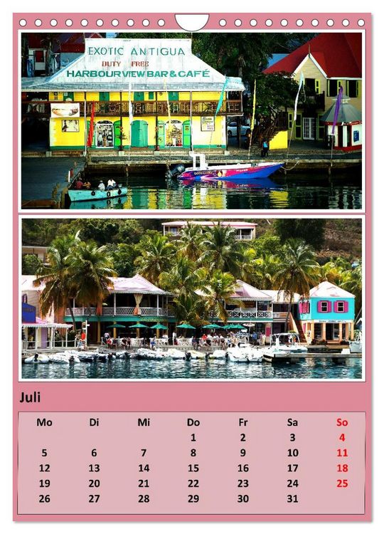 Produktbild: Karibik - Eindr&uuml;cke einer Kreuzfahrt (Wandkalender 2027 DIN A4 hoch), CALVENDO Monatskalender