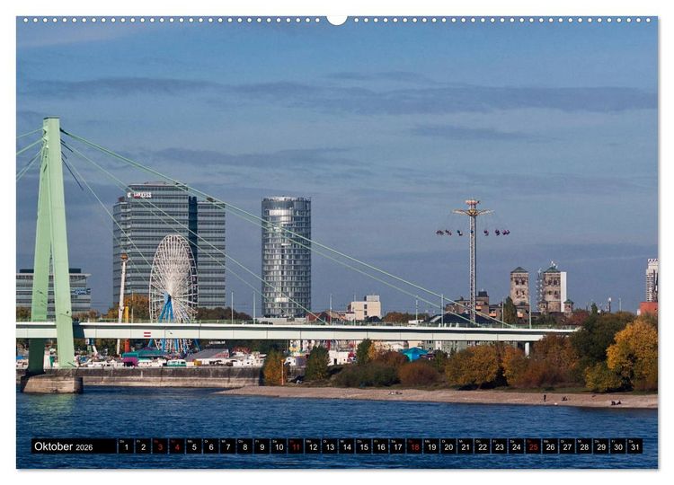 Produktbild: K&Ouml;LN AUSBLICK - RHEINBLICK (Wandkalender 2026 DIN A2 quer), CALVENDO Monatskalender