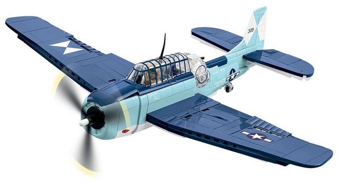 Produktbild: COBI Historical Collection 5752 - Grumman TBF Avenger, Kampfflugzeug, WWII, 392 Klemmbaustein, Bausatz