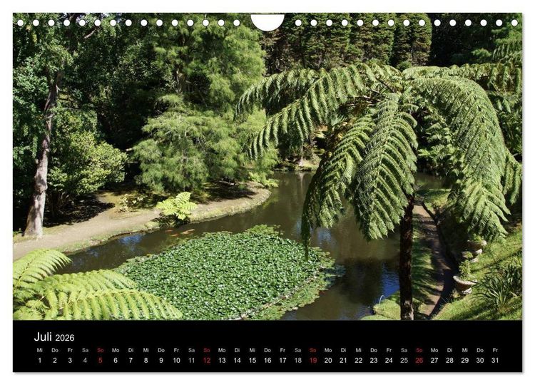 Produktbild: Azoren - bezaubernde Inselwelt. Eindr&uuml;cke auf Sao Miguel (Wandkalender 2026 DIN A4 quer), CALVENDO Monatskalender