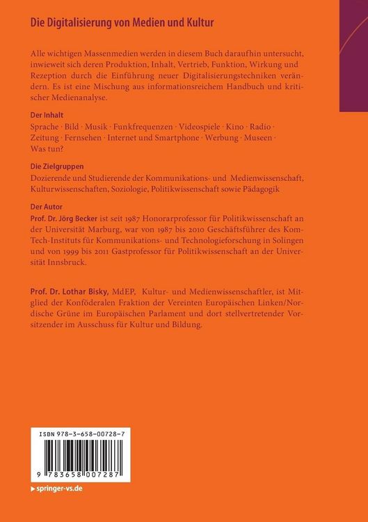 Produktbild: Die Digitalisierung von Medien und Kultur