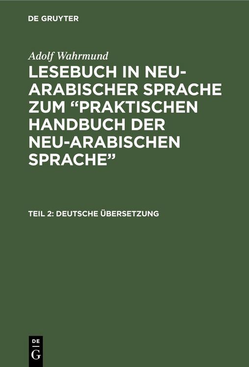 Produktbild: Deutsche &Uuml;bersetzung