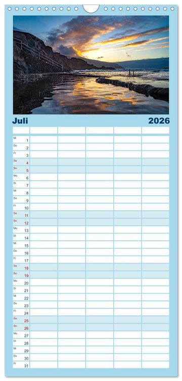 Produktbild: Familienplaner 2026 - Kanarische Inseln - El Hierro mit 5 Spalten (Wandkalender, 21 x 45 cm) CALVENDO