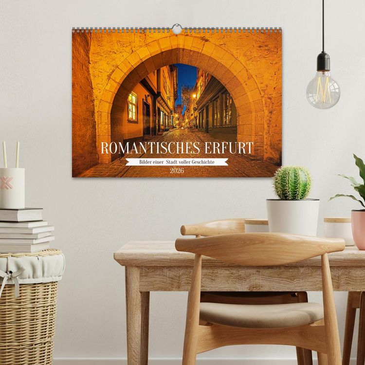 Produktbild: Romantisches Erfurt - Bilder einer Stadt voller Geschichte (Wandkalender 2026 DIN A3 quer), CALVENDO Monatskalender