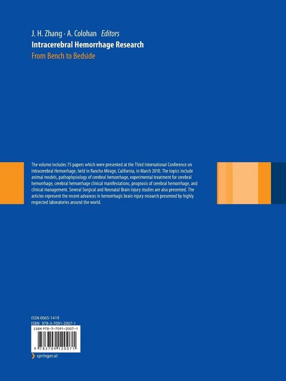 Produktbild: Intracerebral Hemorrhage Research
