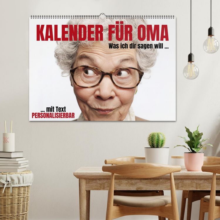 Produktbild: Kalender f&uuml;r Oma - Was ich dir sagen will (Wandkalender 2026 DIN A2 quer), CALVENDO Monatskalender
