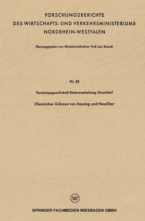 Produktbild: Chemisches Gl&auml;nzen von Messing und Neusilber