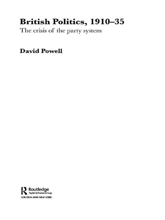 Produktbild: British Politics, 1910-1935