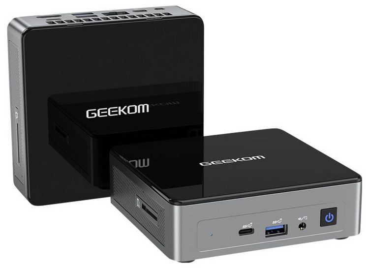 Produktbild: GEEKOM Mini PC Air12 2026 Edition Intel&reg; Pentium&reg; Gold 7505 3.5 GHz 8 GB RAM 512 GB SSD Intel UHD Graphics Win 11 Pro Mini Air12-PT7505-1