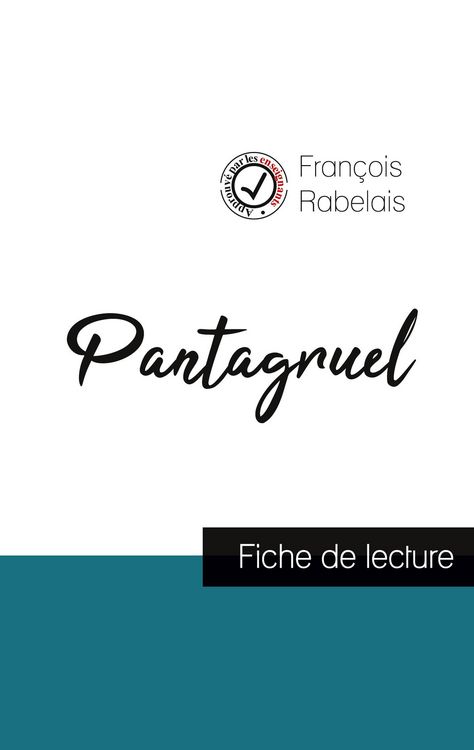 Produktbild: Pantagruel de Rabelais (fiche de lecture et analyse compl&egrave;te de l'&iquest;uvre)
