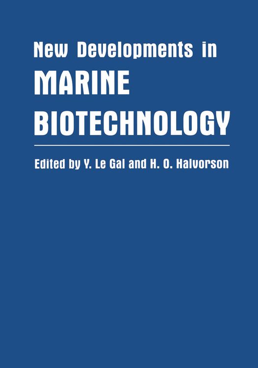 Produktbild: New Developments in Marine Biotechnology