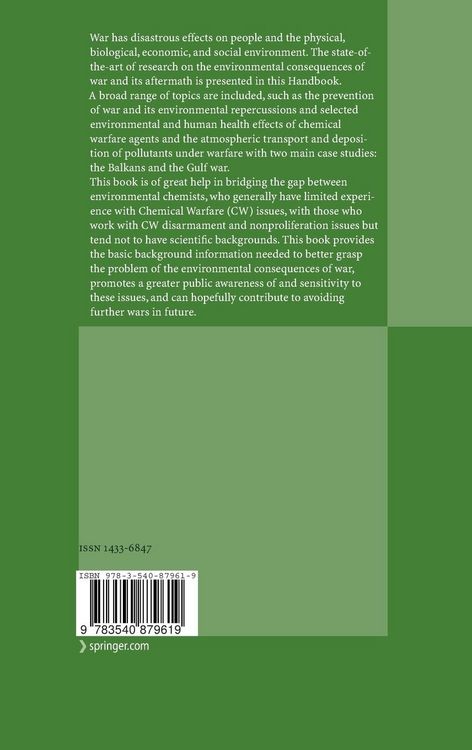 Produktbild: Environmental Consequences of War and Aftermath