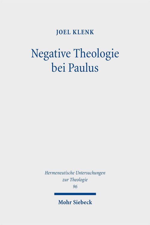 Produktbild: Negative Theologie bei Paulus
