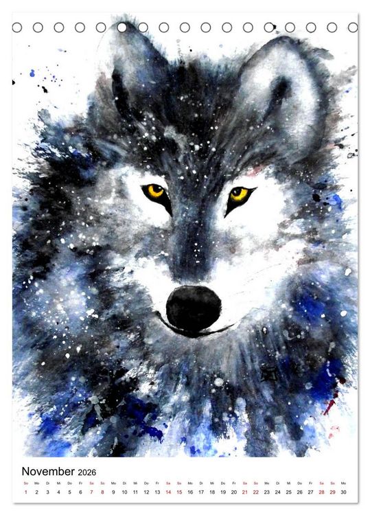 Produktbild: Tiere in Aquarell 2026 - von Ruth Trinczek (Tischkalender 2026 DIN A5 hoch), CALVENDO Monatskalender