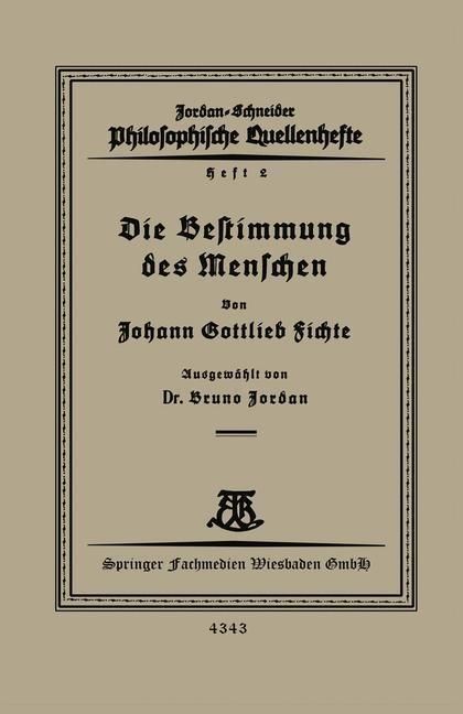 Produktbild: Die Bestimmung des Menschen