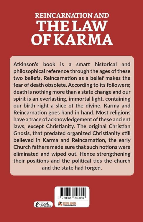 Produktbild: Reincarnation And The Law of Karma