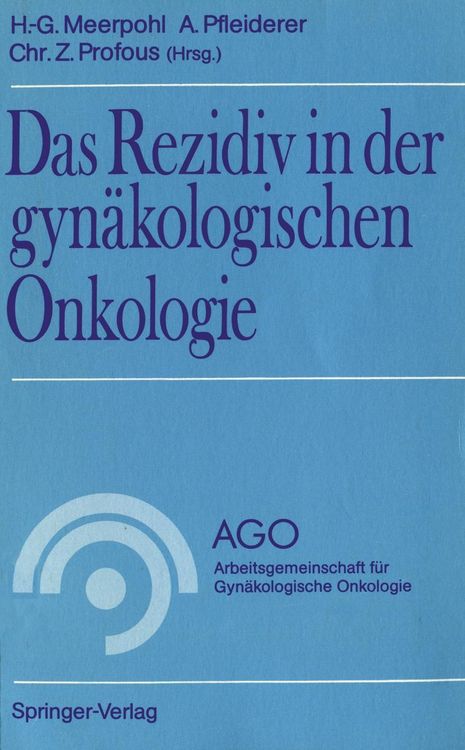 Produktbild: Das Rezidiv in der gyn&auml;kologischen Onkologie