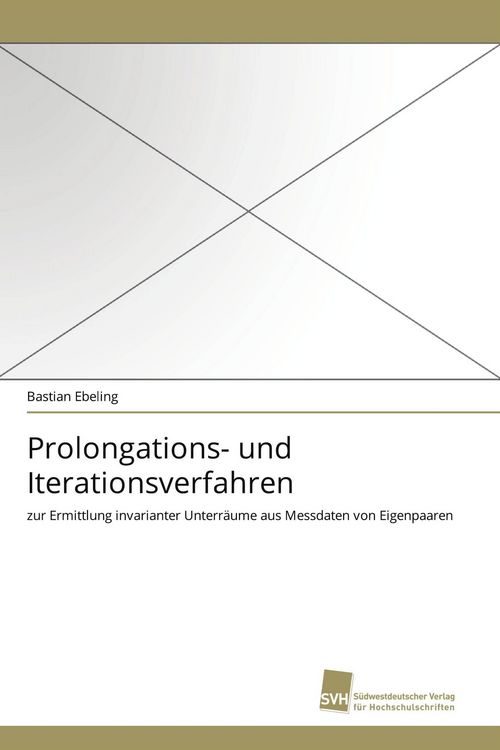 Produktbild: Prolongations- und Iterationsverfahren
