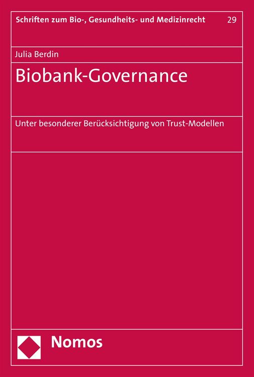 Produktbild: Biobank-Governance