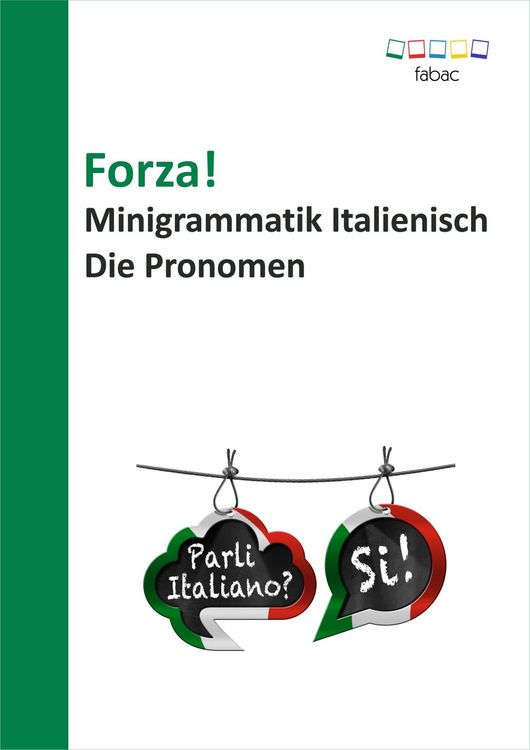 Produktbild: Forza! Minigrammatik Italienisch: Die Pronomen